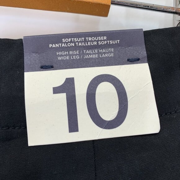 GAP Softsuit Trouser Pants Womens 10 Black High Rise/Waisted Work Classic New - Picture 7 of 8